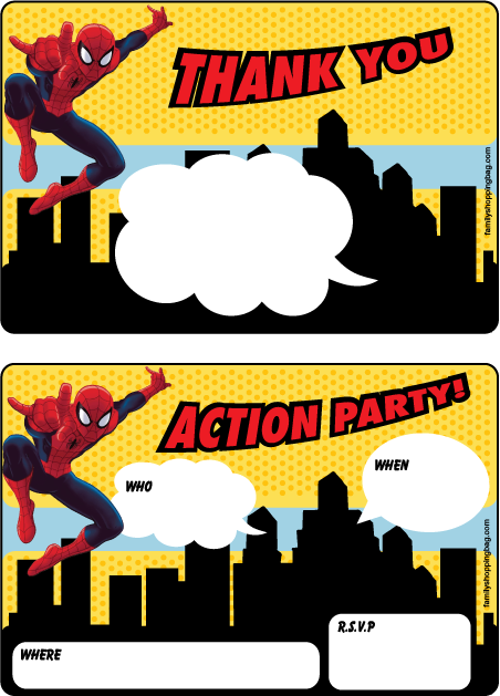 Spider Man Party Invitation Invitations