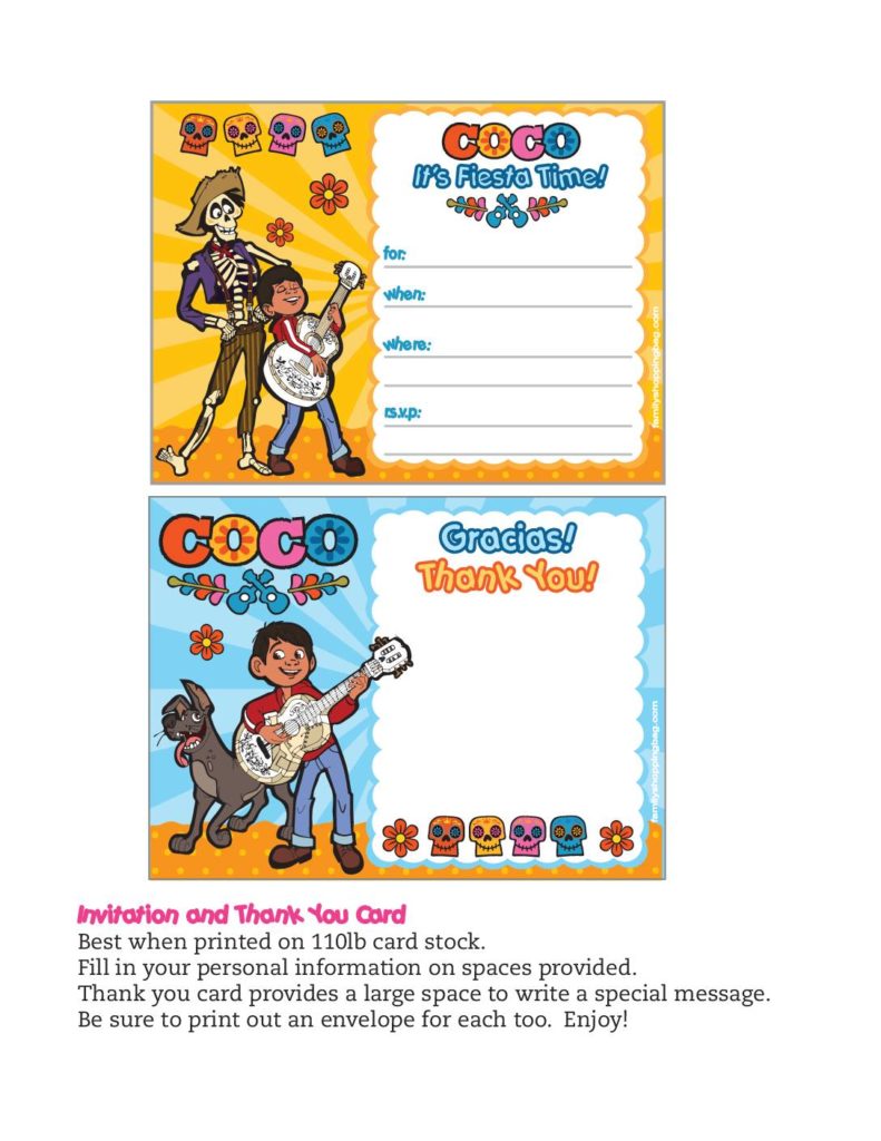 Invitation Coco  pdf