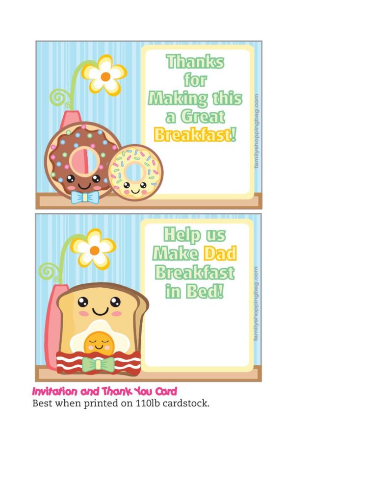 Invitation Fathers Day Breakfast  pdf