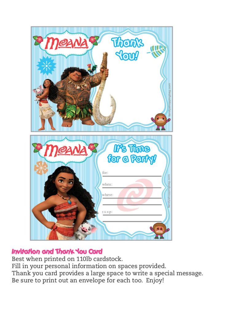 Invitation Moana  pdf