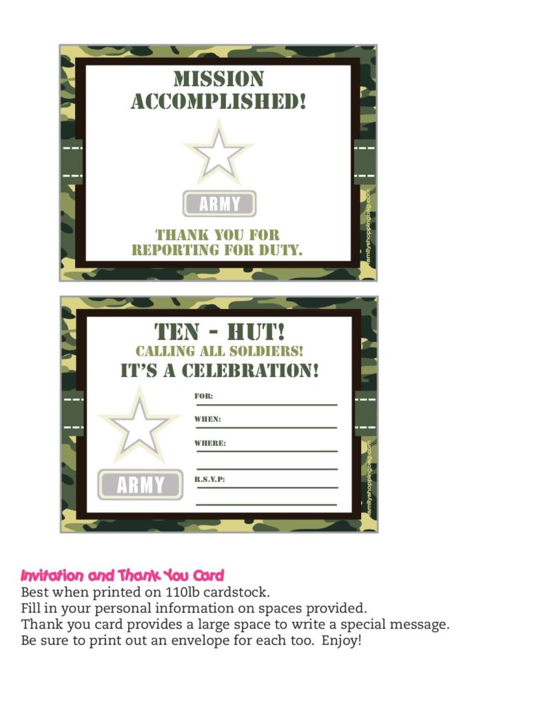 Invitation army  pdf