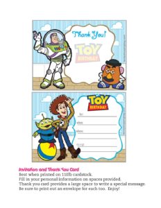 Invitations Toy Story  pdf