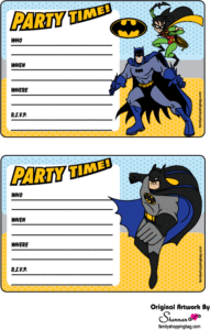 Batman Party Invitations Invitations