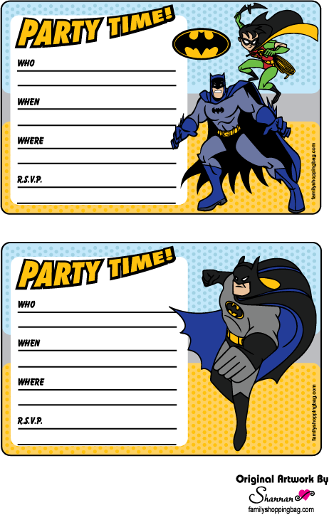 Batman Party Invitations Invitations