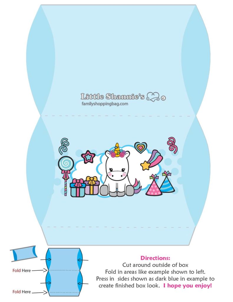 Large Box Unicorn  pdf