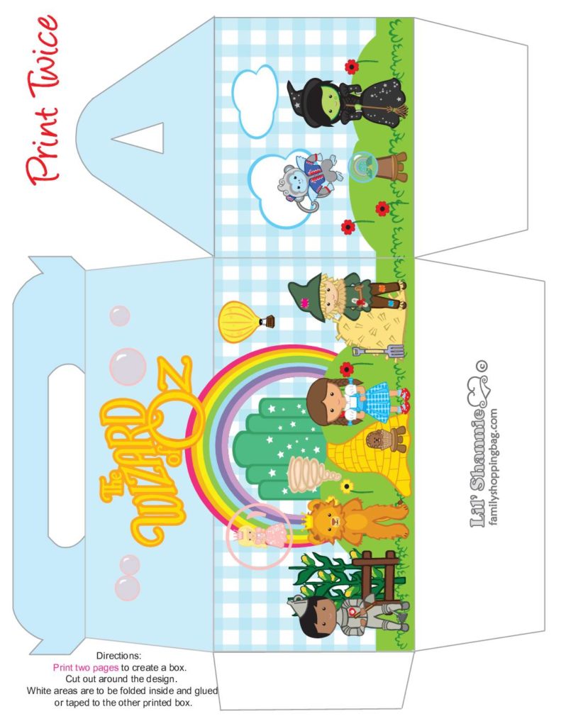 Large Favor Box Wizard of Oz  pdf