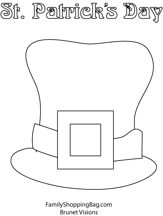 Printable Leprechaun Hat Template