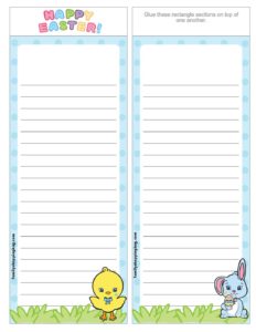 List Paper Box Easter