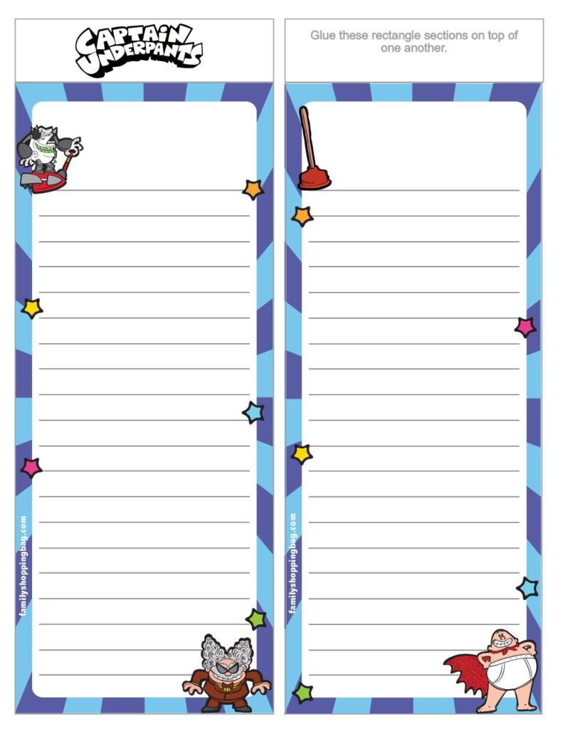 List Paper Captain Underpants  pdf