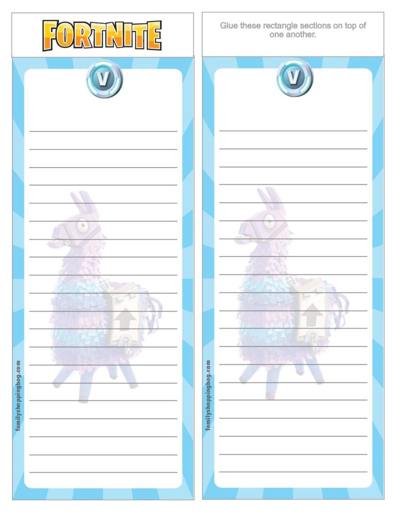 List Paper Fortnite  pdf
