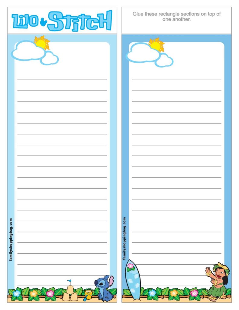List Paper Lilo and Stitch  pdf