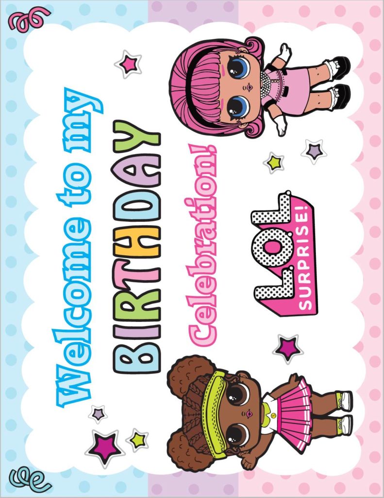 Lol Surprise Birthday Banner  pdf
