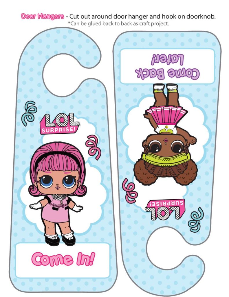 Lol Surprise Door Hanger  pdf