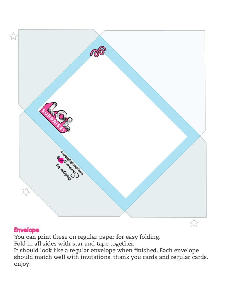 Lol Surprise Envelope  pdf