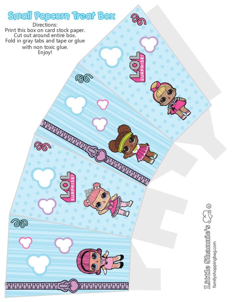 Lol Surprise Popcorn Box  pdf