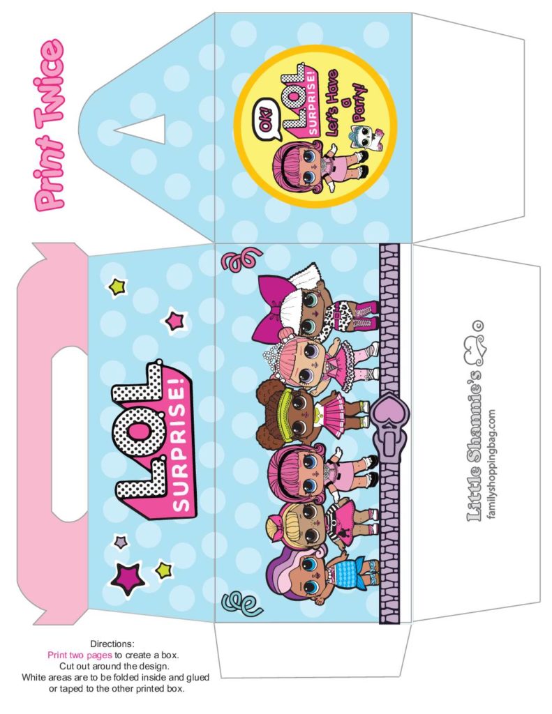 Lol Surprise Purse Favor Box  pdf