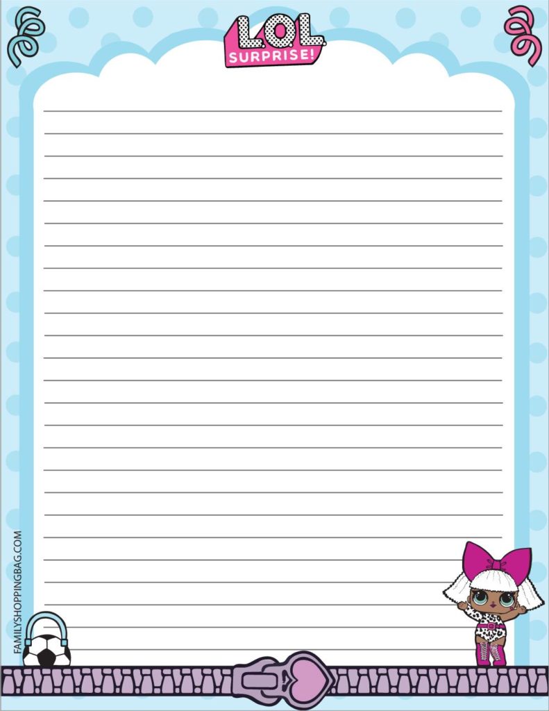 Lol Surprise Stationery   pdf