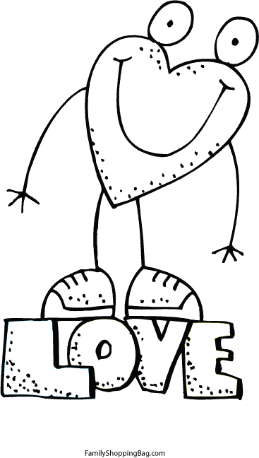 Love Heart Coloring Pages