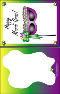 Mardi Gras Mask Card 2