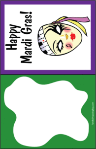 Mardi Gras Mask Card 3