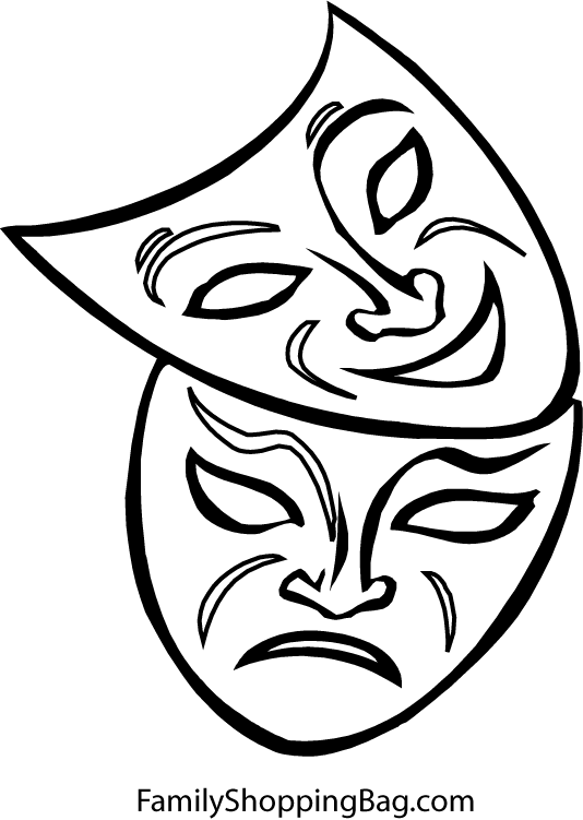Mardi Gras Mask Page Coloring Pages