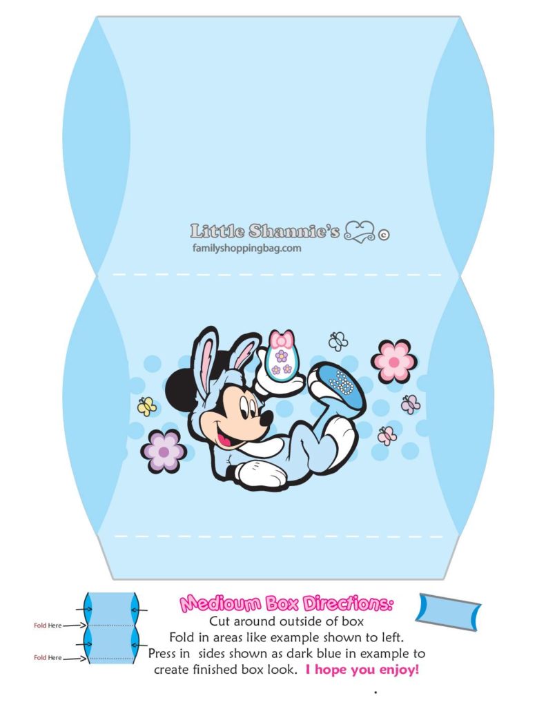 Med Favor Box Mickey Mouse Easter  pdf