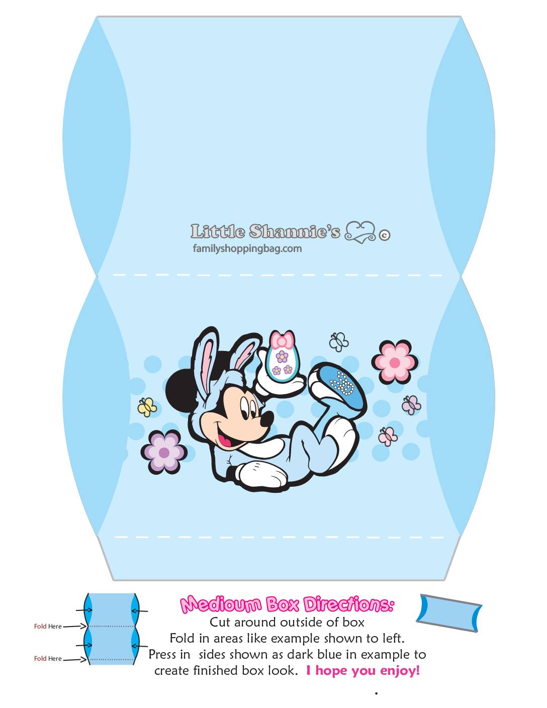 Med Favor Box Mickey Mouse Easter