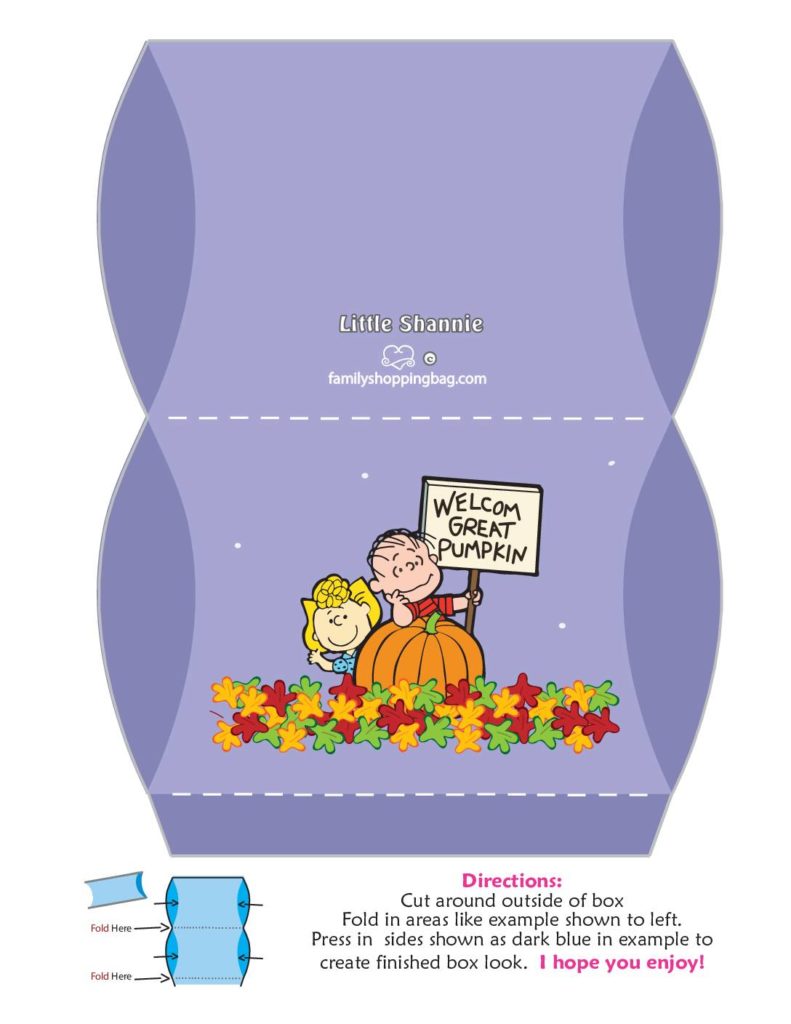 Medium Box Peanuts Halloween  pdf