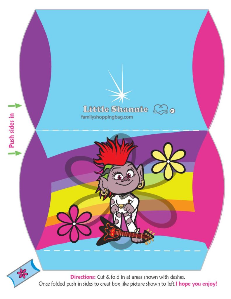 Medium Favor Box  Trolls  pdf