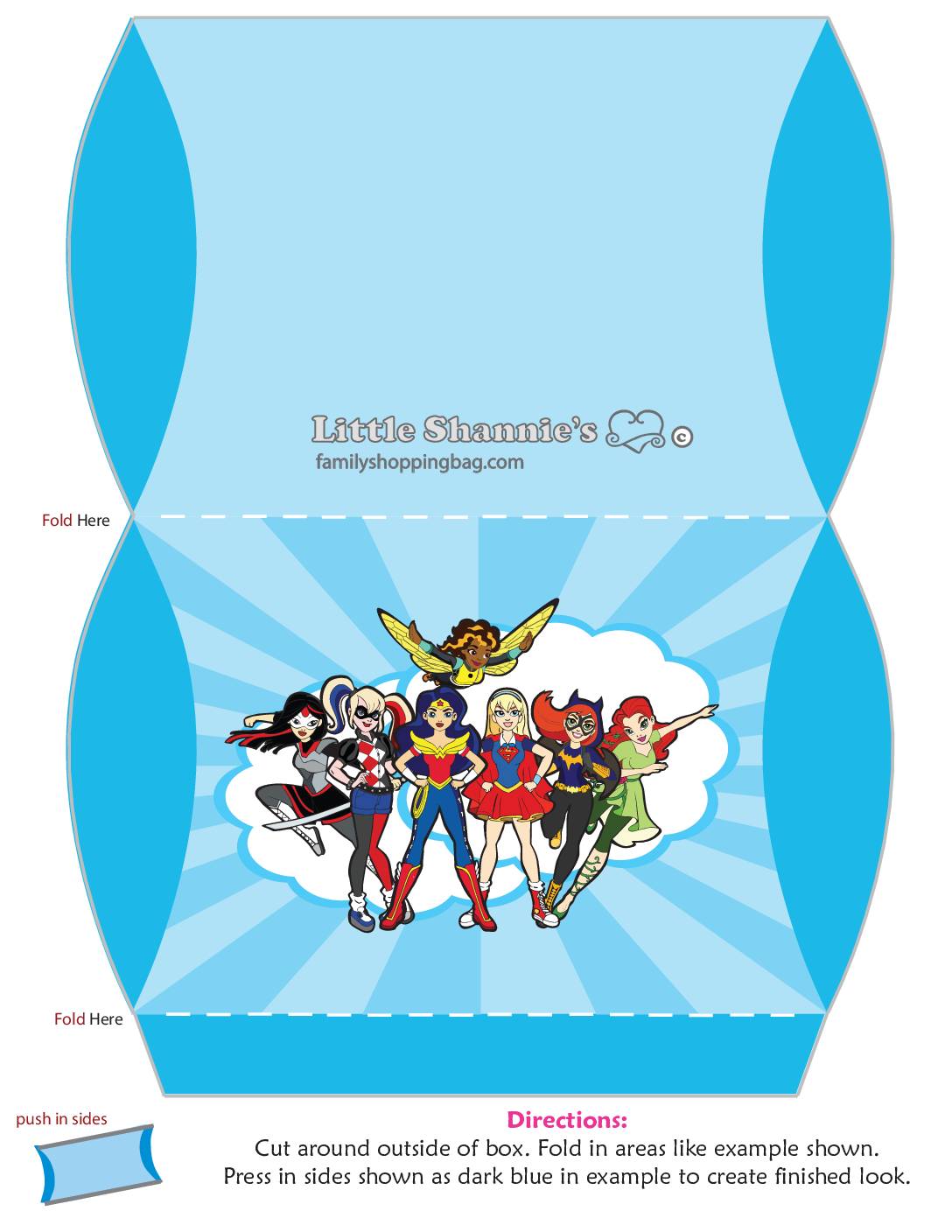 Medium Favor Box DC Super Hero Girls