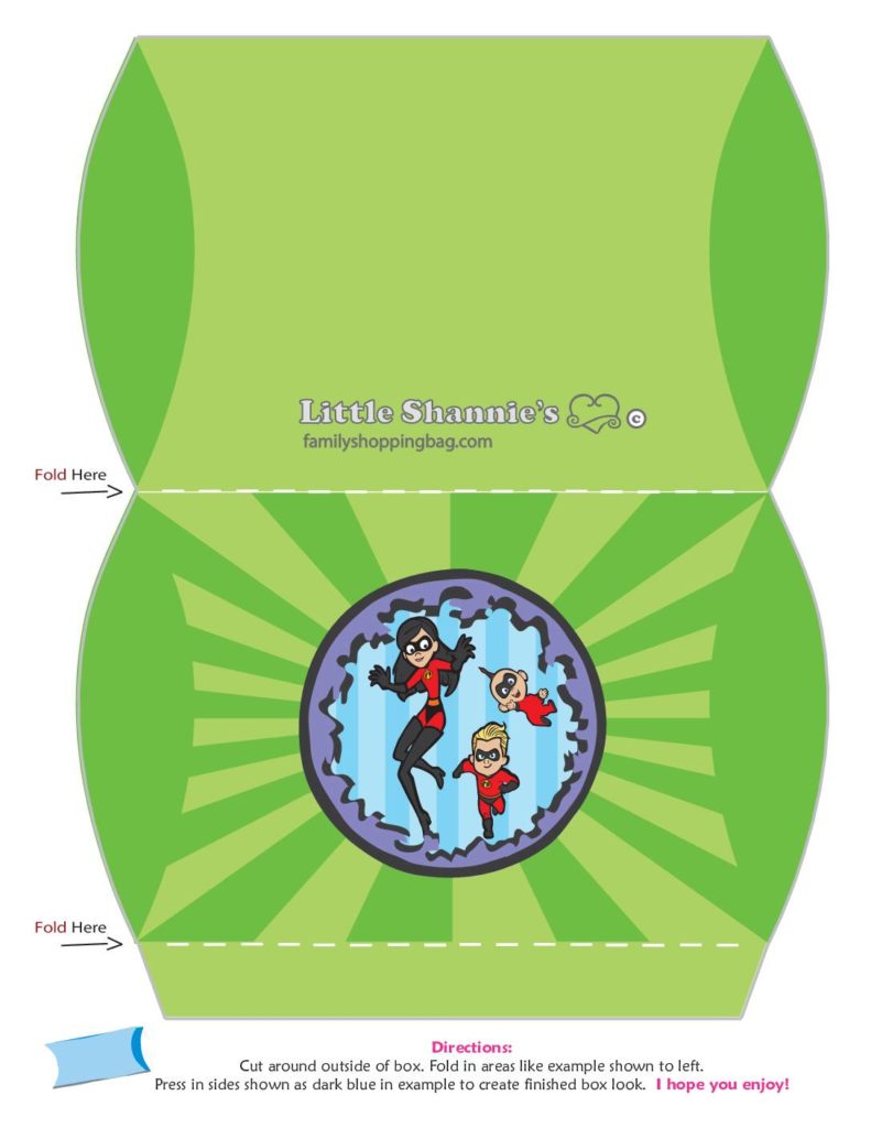 Medium Favor Box Incredibles  pdf