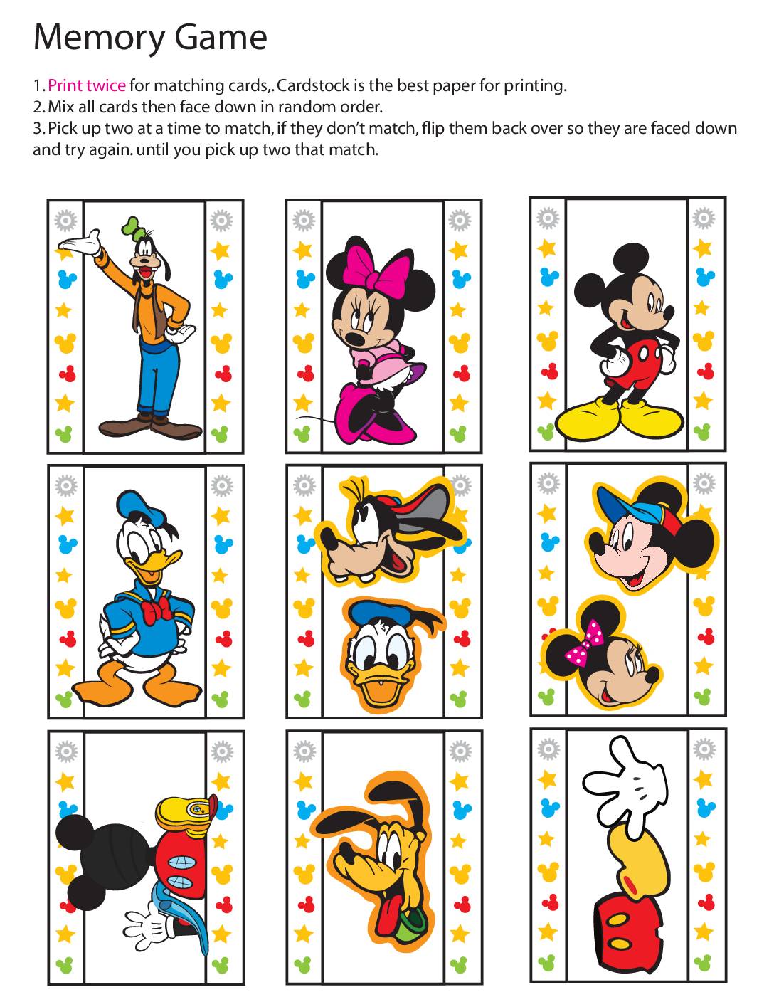 Memory Game  pdf