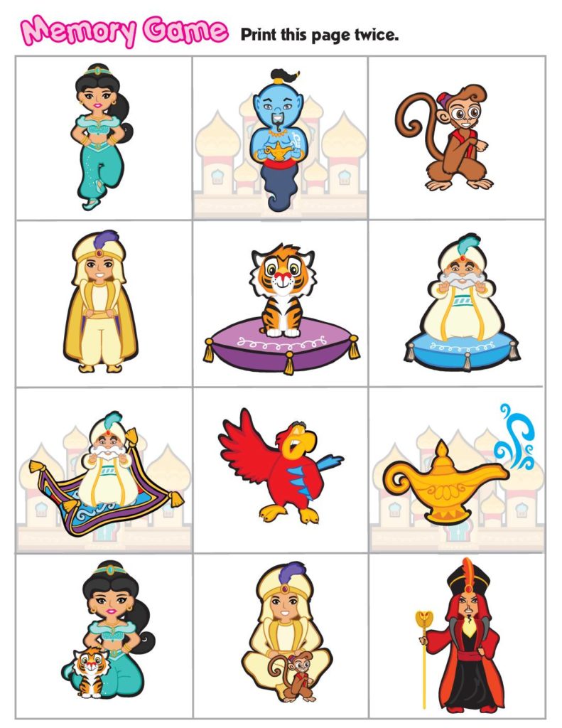 Memory Game Aladdin  pdf