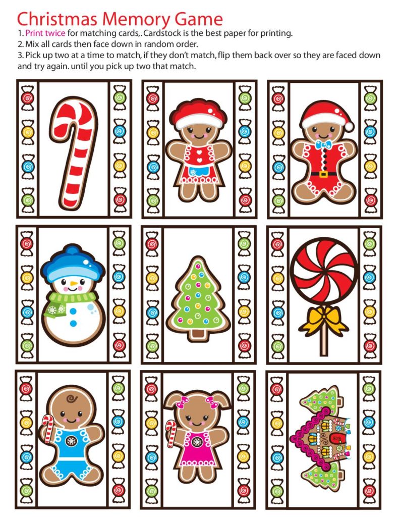 Memory Game Christmas  pdf