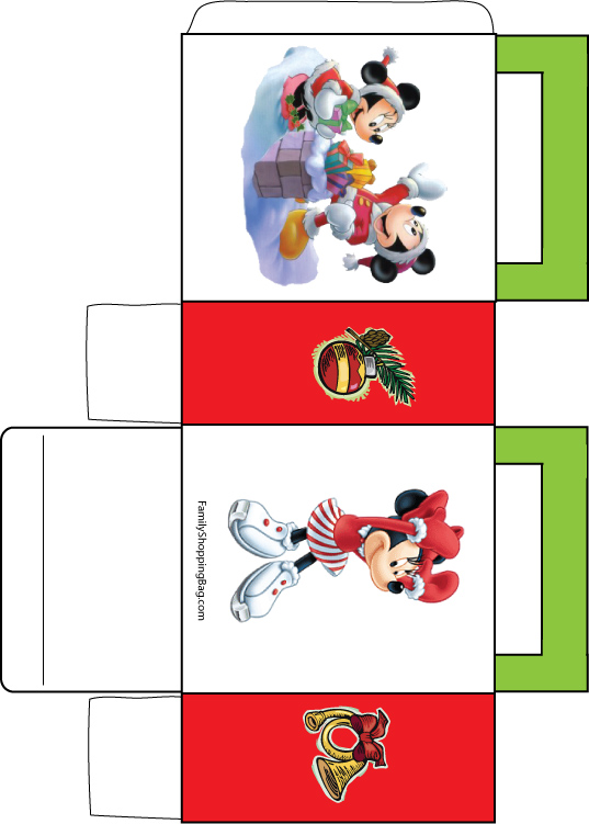 Mickey Christmas Favor Box 4 Favor Box