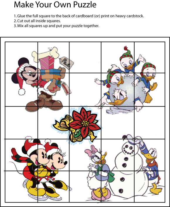 Mickey Christmas Puzzle 3 Games