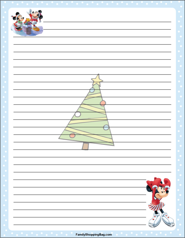 Mickey, Christmas Stationery 3