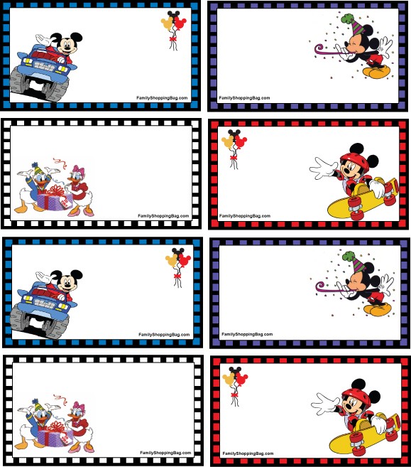 Mickey Gang Gift Tags