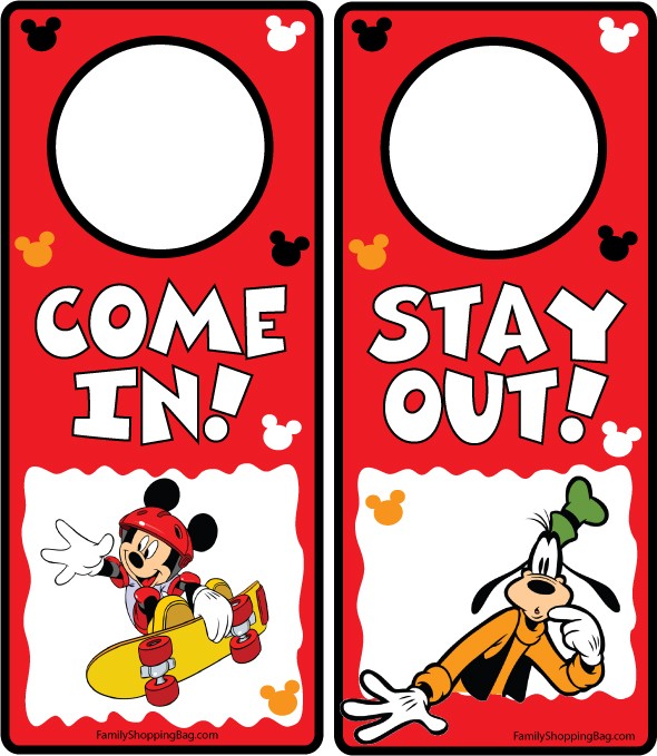 Mickey Mouse Door Hangers