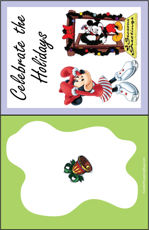 Mickey and Minnie Christmas Card