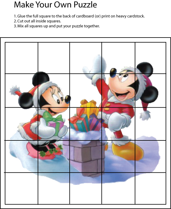 Mickey and Minnie Christmas Puzzle Games
