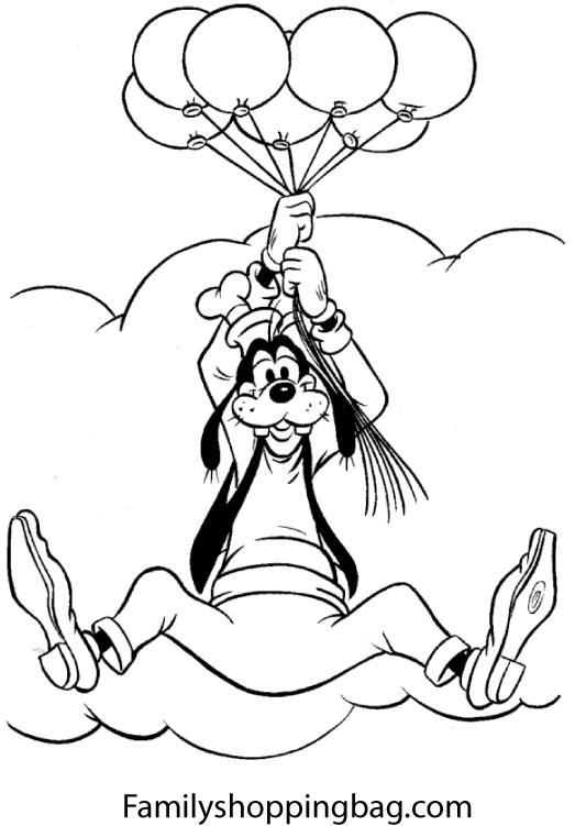 Mickeys Friend Goofy Coloring Pages