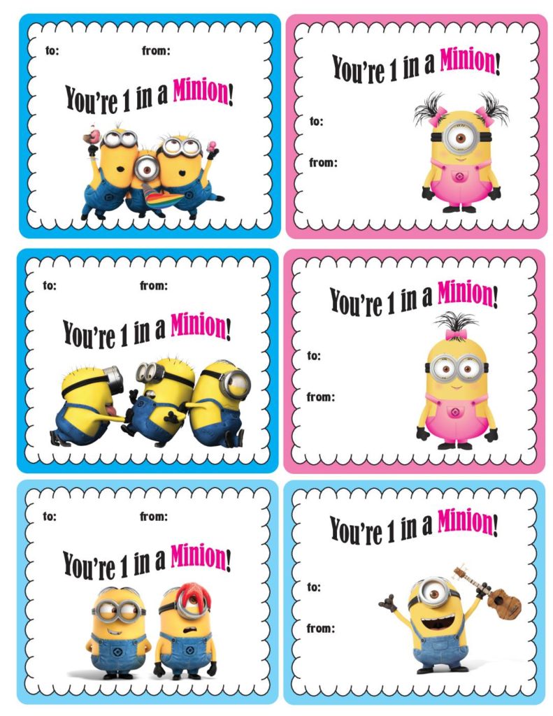 Minion Valentines  pdf