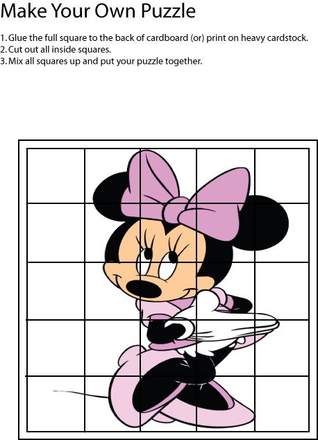 Minnie Puzzle Games