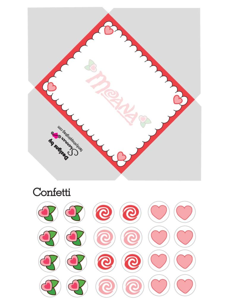 Moana Envelope Valentines  pdf