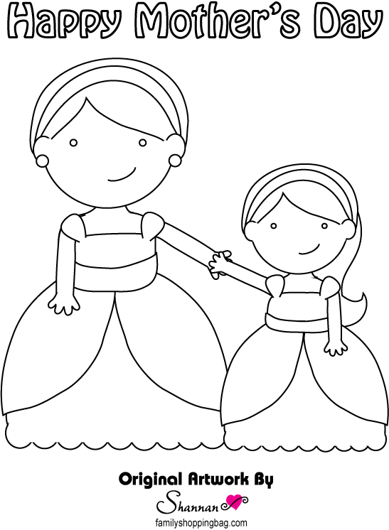 Mom Coloring Page Coloring Pages