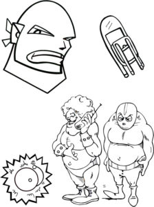 Multi Shot Coloring Pages