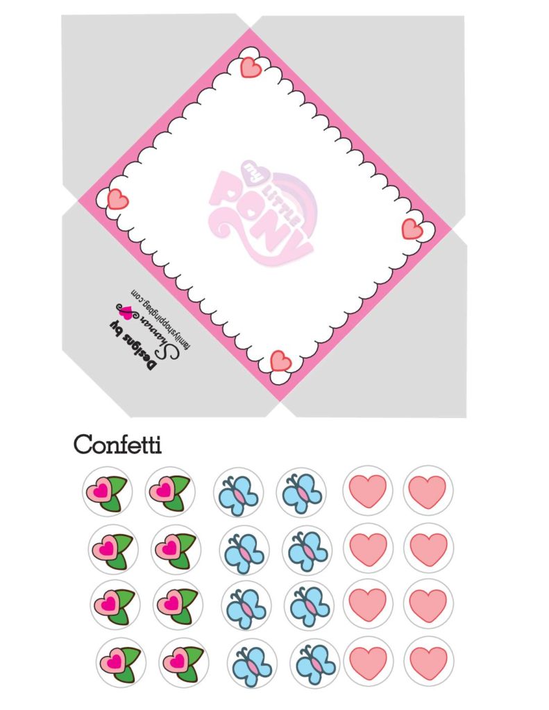 My Little Pony Envelope Valentines  pdf