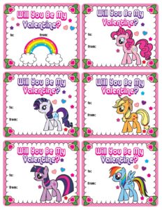 My Little Pony Valentines