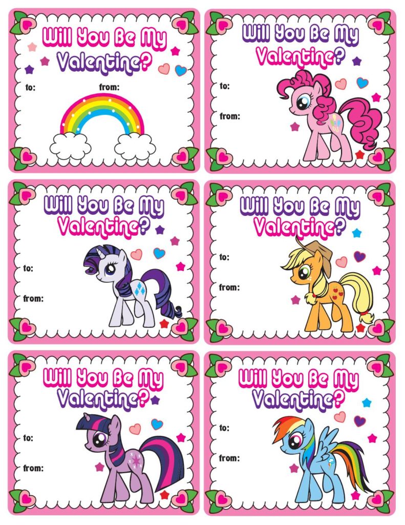 My Little Pony Valentines  pdf
